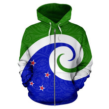Load image into Gallery viewer, New Zealand Koru Zip Up Hoodie