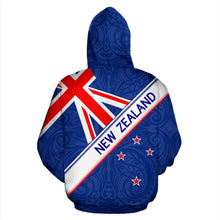 Load image into Gallery viewer, New Zealand Zip Up Hoodie National Flag Redesign