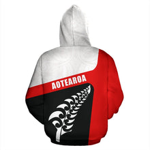 Load image into Gallery viewer, Aotearoa Kiwi Fern Zip Up Hoodie back | New Zealand Hoodie