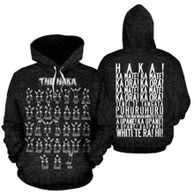 Load image into Gallery viewer, Rugby Haka Dance Hoodie Black