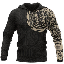 Load image into Gallery viewer, Maori Tangaroa Tattoo New Zealand Hoodie by ByDesignByus for Men and Women